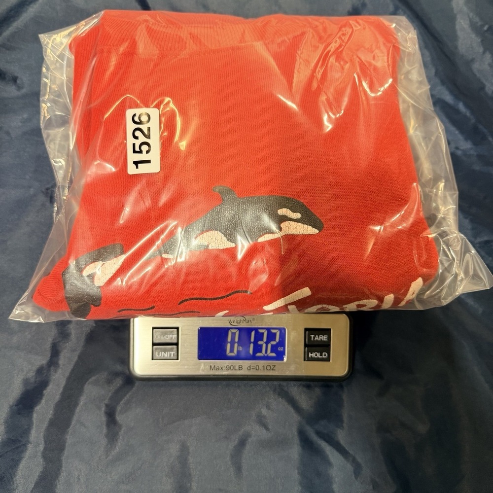 Vintage Hanes Victoria BC Orca Whale Sweatshirt USA Made Red Crewneck XL - Picture 8 of 8